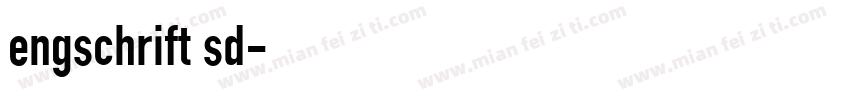 engschrift sd字体转换